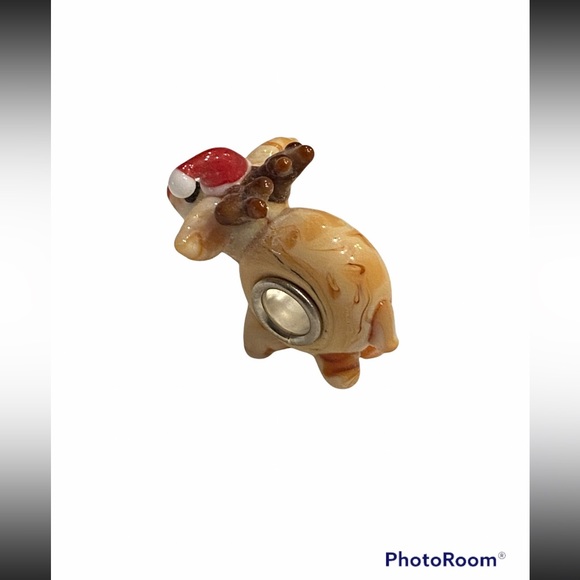 NEW•Murano Glass Reindeer DIY charm - Picture 5 of 8